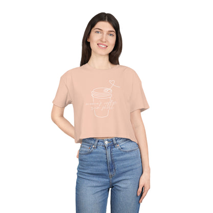 Mama's Coffee Run Crop Tee