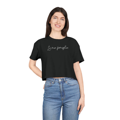 La Mia Famiglia Handwritten Crop Tee