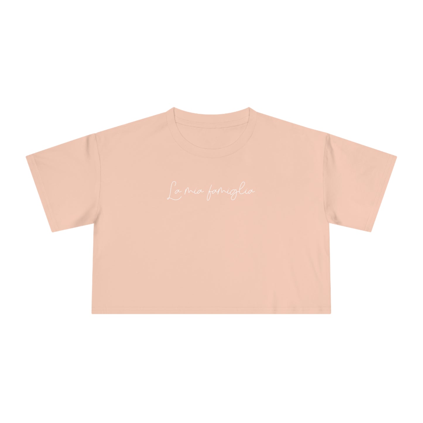 La Mia Famiglia Handwritten Crop Tee